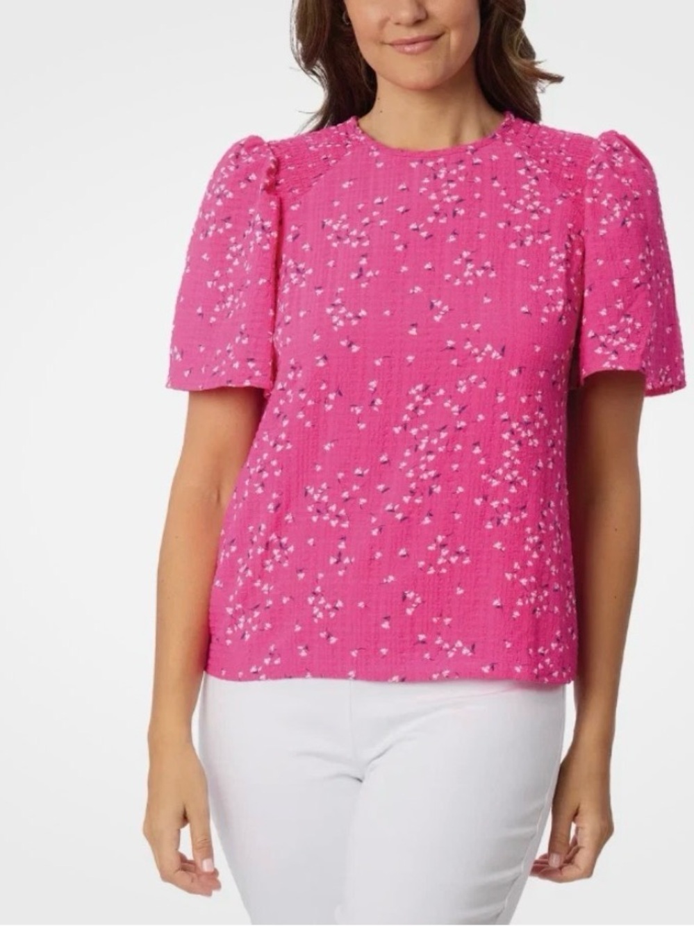 Draper James Women's Flutter Sleeve Blouse
